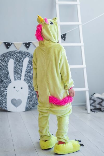 Пижама Кигуруми детская BearWear Единорог салатовый, K0W1-0020