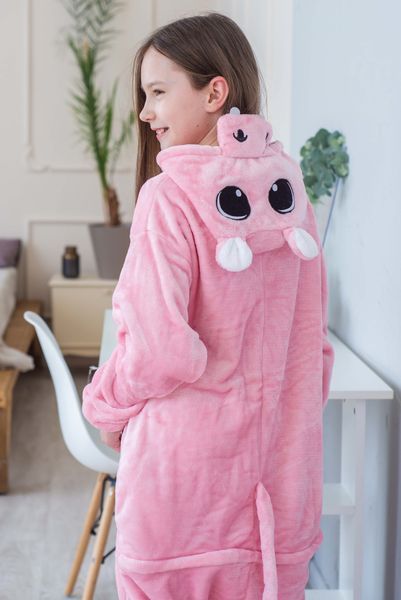 Пижама Кигуруми взрослая BearWear Бегемотик розовый, K1W1-0152