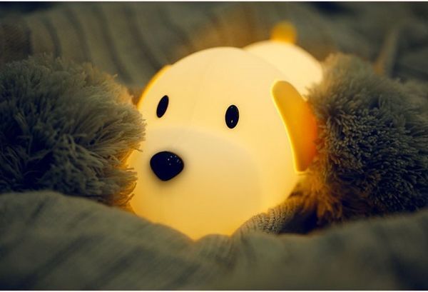 Силиконовый ночник &laquo;Щенок&raquo; Papa Puppy с сенсором для изменения яркости и таймером