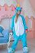 Пижама Кигуруми детская BearWear Единорог голубой, K0W1-0015-XL
