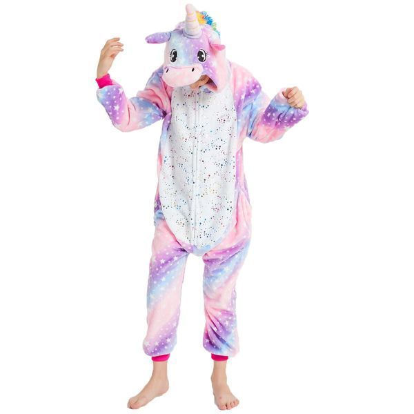 Пижама Кигуруми детская BearWear Единорог звездное небо New (на молнии), K0W1-0128-XL