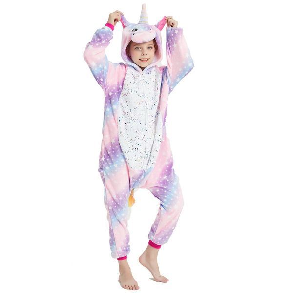 Пижама Кигуруми детская BearWear Единорог звездное небо New (на молнии), K0W1-0128-XL