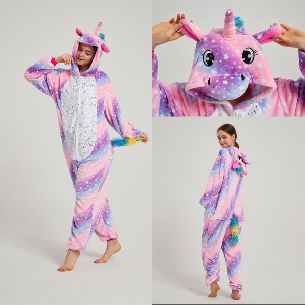 Пижама Кигуруми взрослая BearWear Единорог звездное небо New (на молнии), K1W1-0182-XL