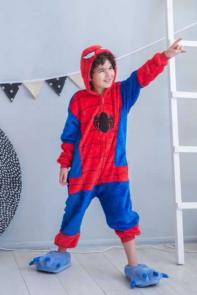 Пижама Кигуруми детская BearWear Человек Паук (на молнии), K0W1-0102-XL