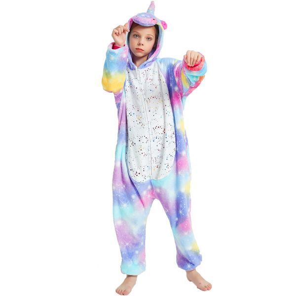 Пижама Кигуруми детская BearWear Единорог звездное небо Пурпур (на молнии), K0W1-0129-XL