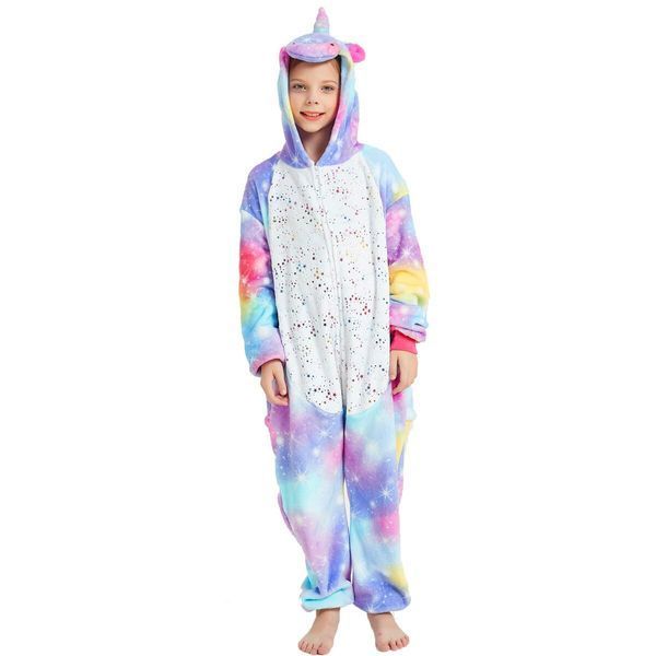 Пижама Кигуруми детская BearWear Единорог звездное небо Пурпур (на молнии), K0W1-0129-XL