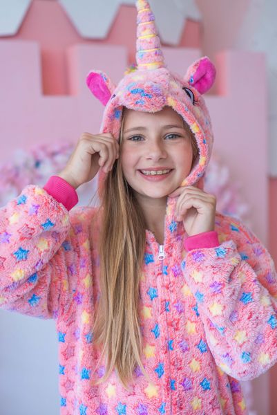 Пижама Кигуруми детская BearWear Единорог Стелла розовый (на молнии), K0W1-0064-XL