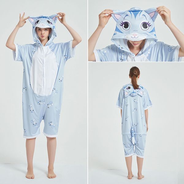 Кигуруми взрослая BearWear Котик летняя (ледяной шелк)