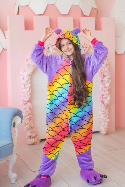 Пижама Кигуруми детская BearWear Панда Чешуя, K0W1-0101