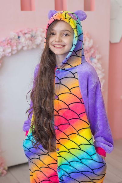 Пижама Кигуруми детская BearWear Панда Чешуя, K0W1-0101