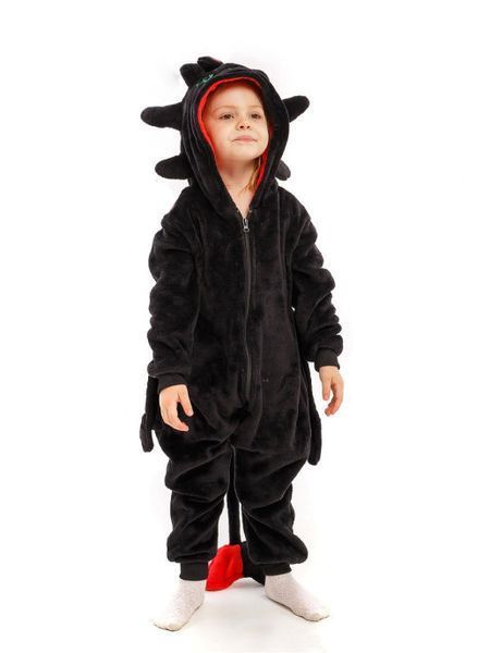 Пижама Кигуруми детская BearWear Беззубик (Как приручить Дракона) на молнии, K0W1-0139