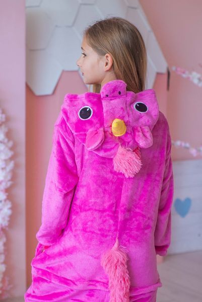 Пижама Кигуруми детская BearWear Единорог малиновый, K0W1-0017-XL