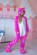 Пижама Кигуруми детская BearWear Единорог малиновый, K0W1-0017-XL