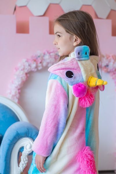 Пижама Кигуруми детская BearWear Единорог радуга пастель, K0W1-0018-XL