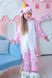 Пижама Кигуруми детская BearWear Единорог розовый, K0W1-0019-XL