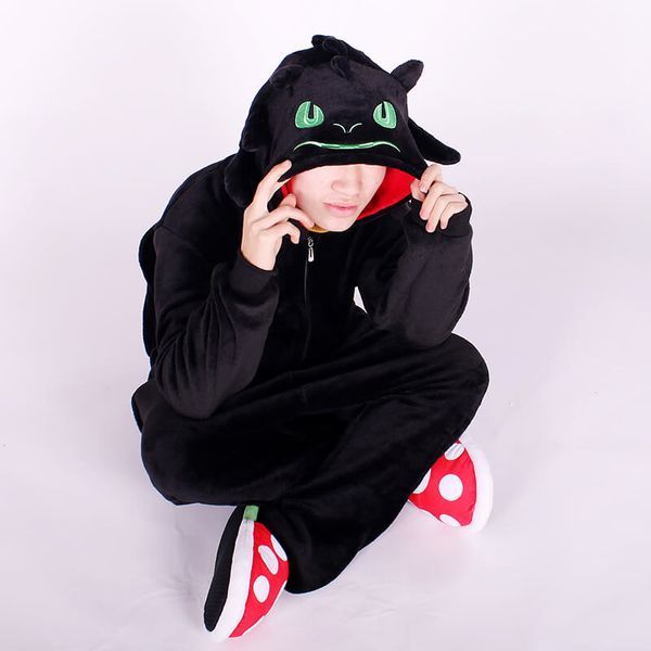 Пижама Кигуруми взрослая BearWear Беззубик (Как приручить Дракона) на молнии, K1W1-0164