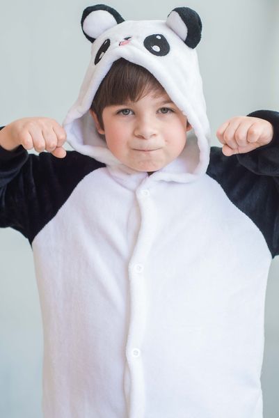 Пижама Кигуруми детская BearWear Панда Веселая, K0W1-0041-XL