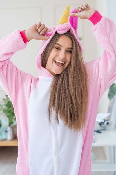 Пижама Кигуруми взрослая BearWear Единорог розовый, K1W1-0029-XL